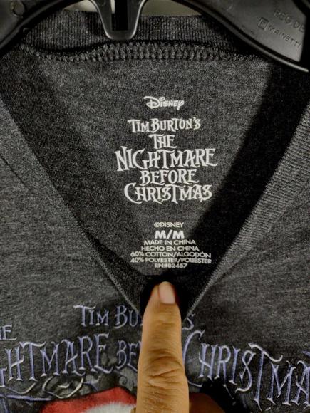 Disney Tim Burton's The Nightmare Before Christmas Casual Women's Medium Black - Picture 3 of 4